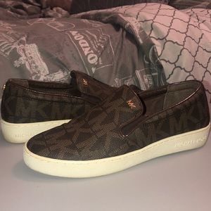 Leather MK Slip-on Sneakers